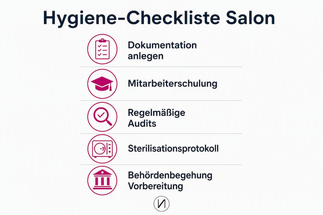 Übersichtliche Infografik: Die wichtigsten Hygieneregeln für Ihren Salon auf einen Blick