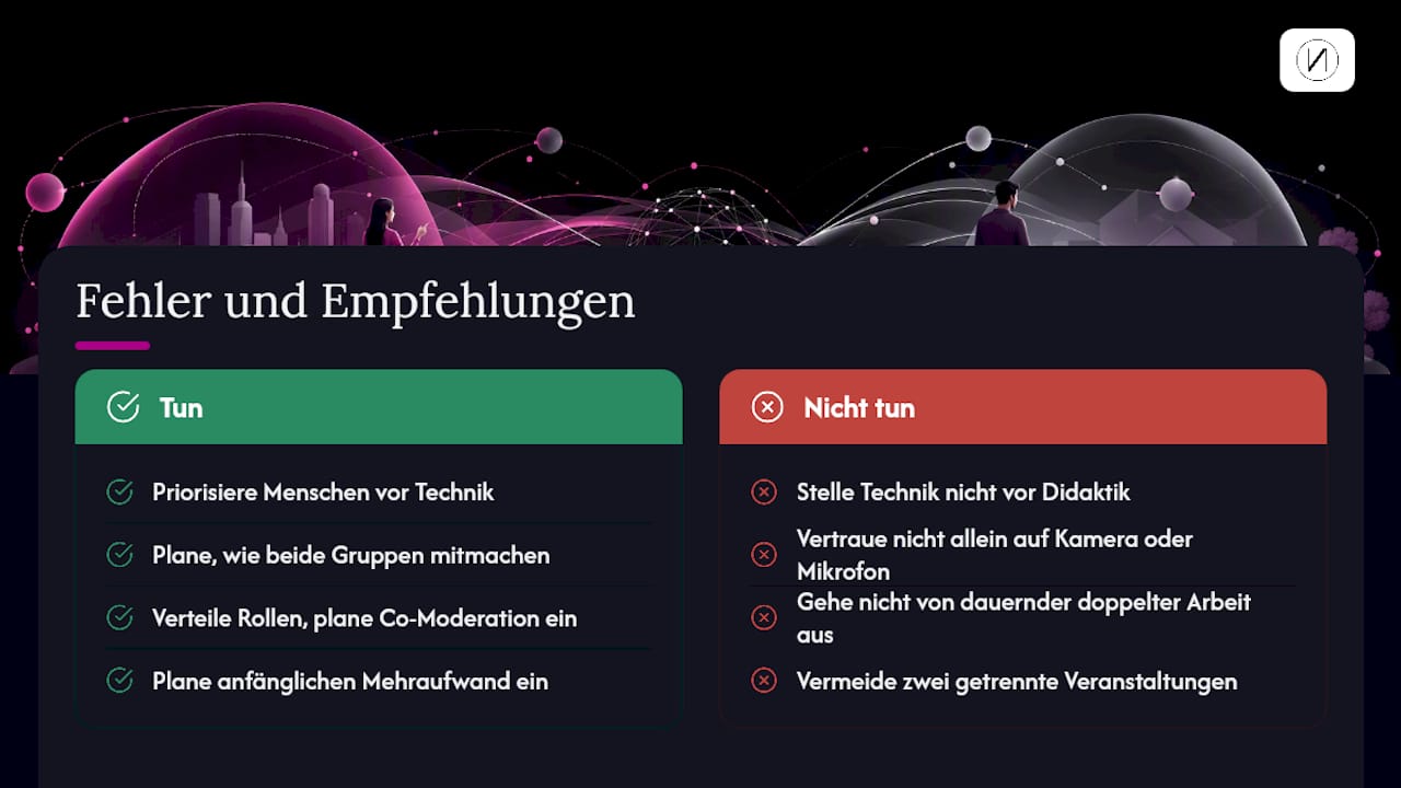 Was Lehrkräfte beim Hybridunterricht oft falsch einschätzen — overview diagram