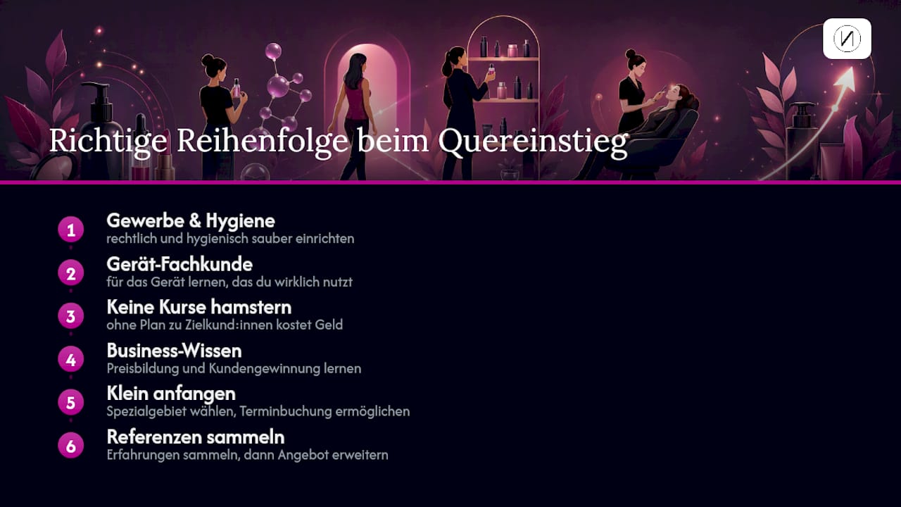 Kosmetik Quereinstieg: So gelingt der Start in Deutschland 2 Was ich nach 30 Jahren im Geschäft wirklich denke — overview diagram