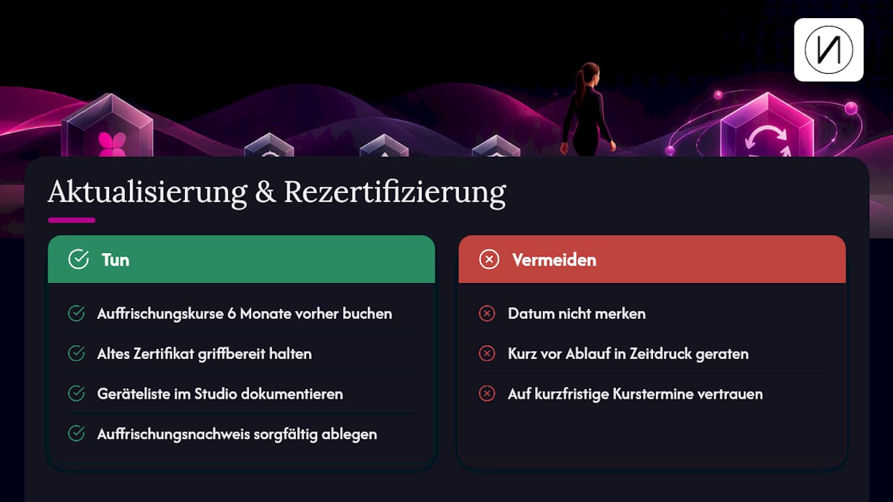 Aktualisierung und Rezertifizierung: Fristen und typische Fehler — overview diagram