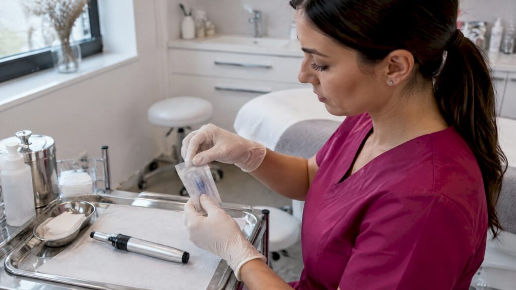 Steriles Einwegnadelmodul für Microneedling bereitgestellt