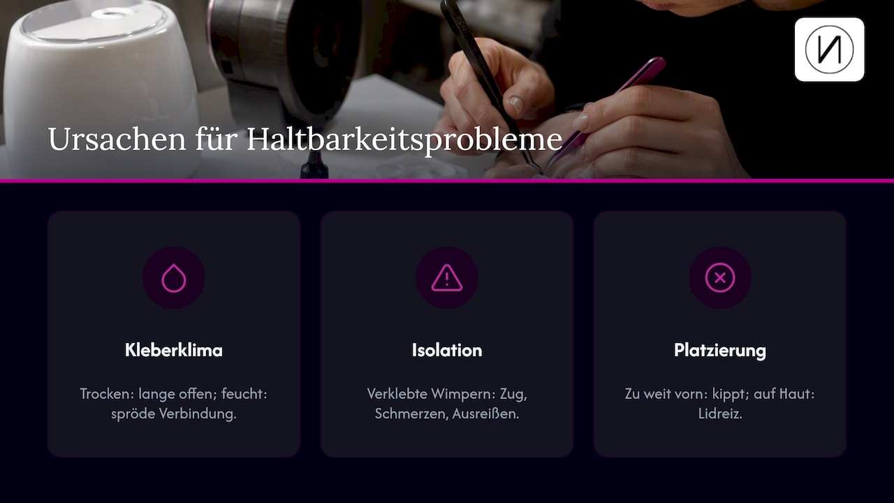 Volumen-Lashes-Technik: So entstehen Fächer, die halten 3 Three causes of volume lash application failure
